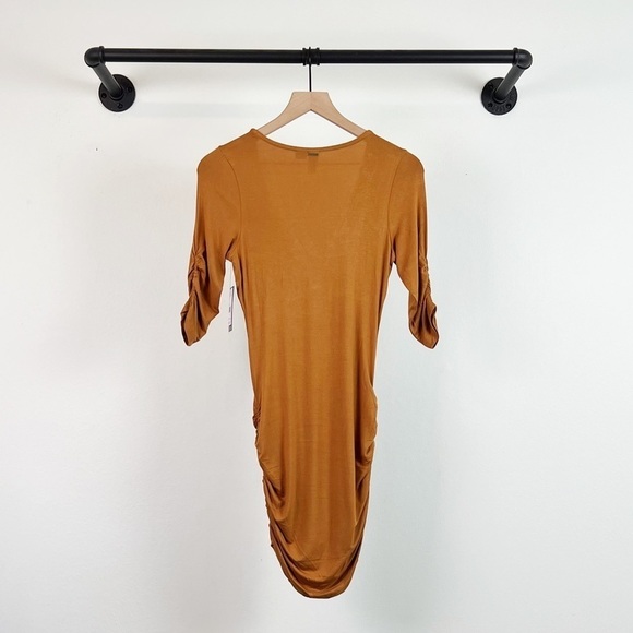 NWT Volcom Shir Fine Ruched Bodycon Mini Dress - Picture 7 of 9